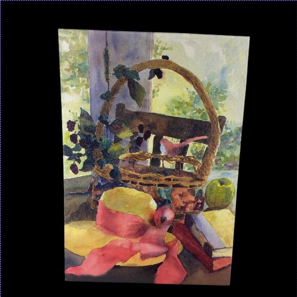 COLLECTIONS -- Floral & Still-Life Canvas Prints, Pink/Blue Wall Art Décor, SET - Picture 3 of 4